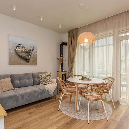 Ferienhaus Jaukus Pajurio Namelis Boho House Su Baseinu